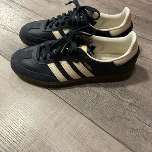 Adidas Samba Navy and Cream Sneakers